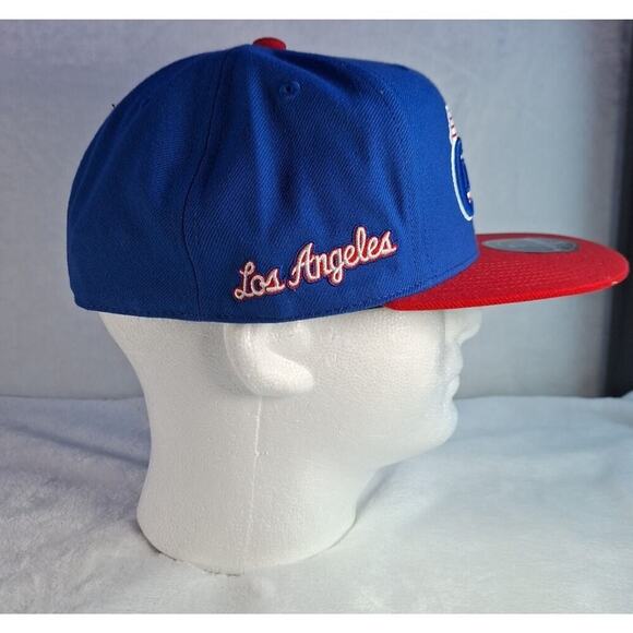 Mitchell & Ness Los Angeles Clippers Fitted 7 1/4 Hat Red Blue White NBA - Picture 6 of 10